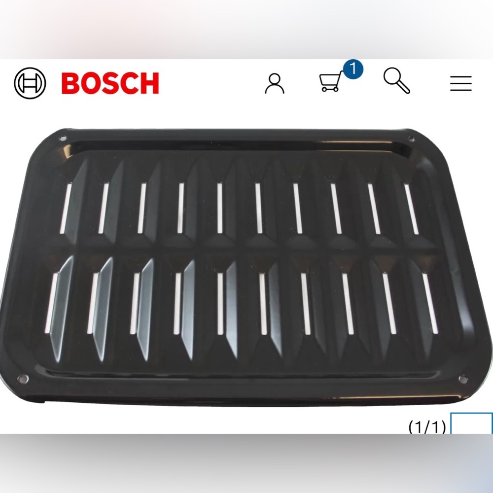 Bosch Broiler Pan AND the Tray for Broiler Pan! Brand New! Useful For All Brands